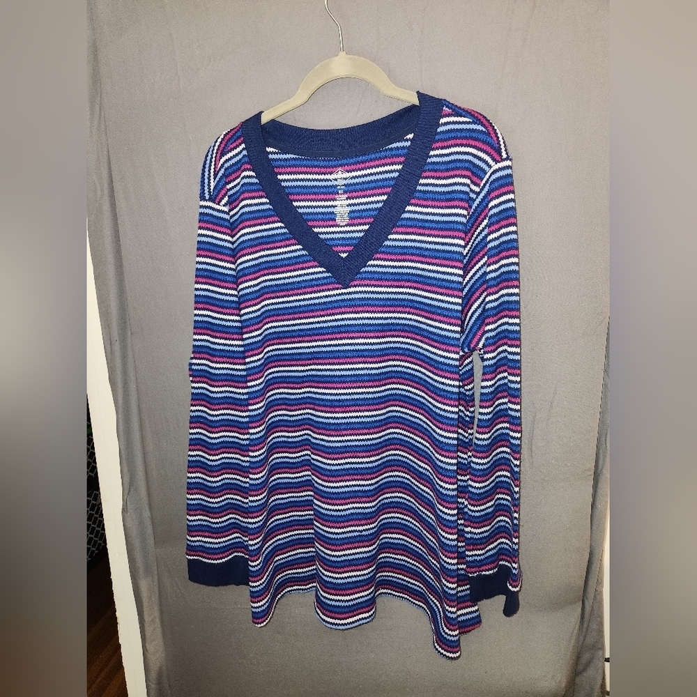 St. John's Bay Multicolor Striped Sweater